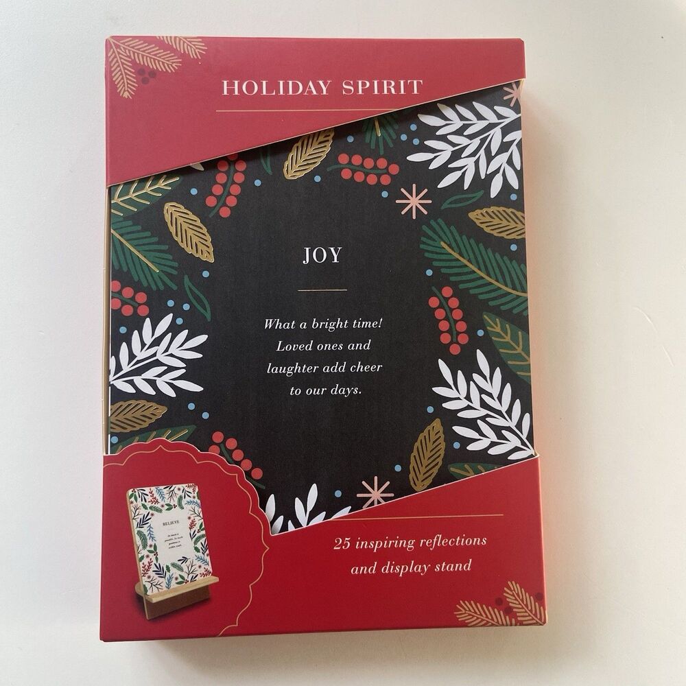 Compendium Holiday Spirit 25 Inspiring Reflections And Display Stand Xmas Cards